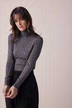 Load image into Gallery viewer, Wool blend lightweight knit turtleneck