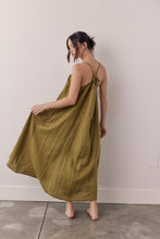 Load image into Gallery viewer, Linen back tie ankle dress