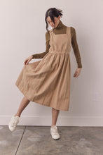 Load image into Gallery viewer, Back Tie Pinafore midi Dress