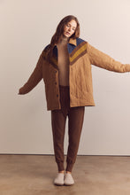 Load image into Gallery viewer, Color block cotton bomber jacket