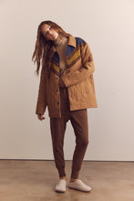 Load image into Gallery viewer, Color block cotton bomber jacket