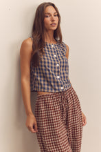 Load image into Gallery viewer, Gingham Sleeveless Top