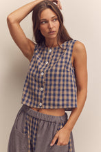 Load image into Gallery viewer, Gingham Sleeveless Top