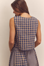 Load image into Gallery viewer, Gingham Sleeveless Top