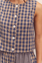 Load image into Gallery viewer, Gingham Sleeveless Top
