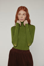 Load image into Gallery viewer, Wool blend lightweight turtleneck