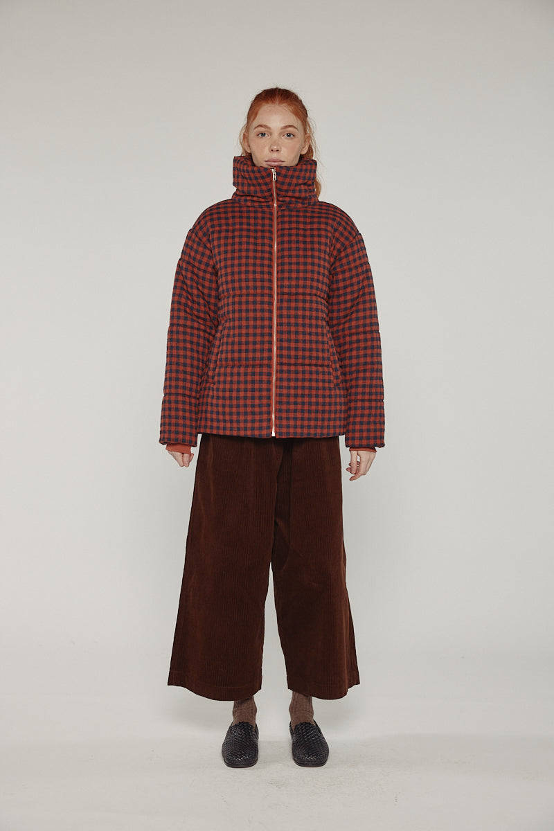 Gingham Puff Jacket – amente