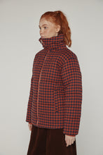 Load image into Gallery viewer, Gingham Puff Jacket