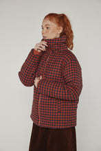 Load image into Gallery viewer, Gingham Puff Jacket