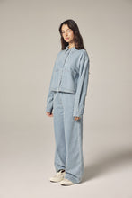 Load image into Gallery viewer, Short denim shirt