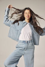 Load image into Gallery viewer, Short denim shirt