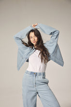 Load image into Gallery viewer, Short denim shirt