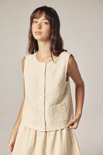 Load image into Gallery viewer, Jacquard Button Top