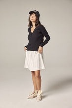 Load image into Gallery viewer, V neck cotton line rib cardigan