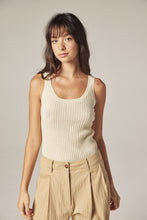 Load image into Gallery viewer, Cotton linen blend rib cami