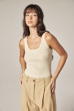 Load image into Gallery viewer, Cotton linen blend rib cami