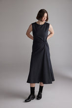 Load image into Gallery viewer, Twist Waist wool Dress