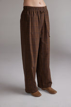 Load image into Gallery viewer, Plaid Tie Waist Pants