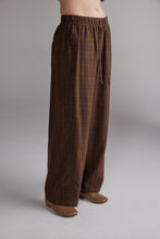 Load image into Gallery viewer, Plaid Tie Waist Pants