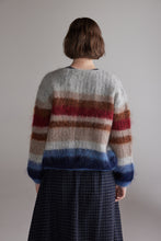 Load image into Gallery viewer, Mohair multi Stripe Cardigan