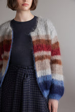 Load image into Gallery viewer, Multi Stripe Cardigan – Back View | amente