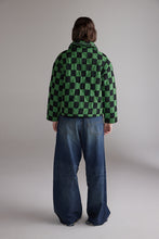 Load image into Gallery viewer, Round collar reversible quilt jacket