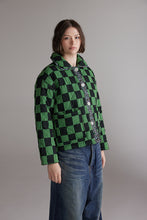 Load image into Gallery viewer, Round collar reversible quilt jacket