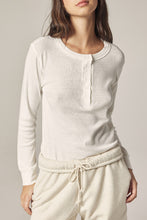 Load image into Gallery viewer, Long sleeve cotton henry top