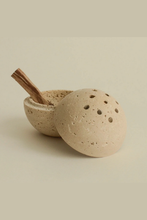 Load image into Gallery viewer, Travertine Sphere Incense & Smudging Burner