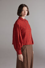 Load image into Gallery viewer, Plaid Volume Blouse