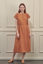 Load image into Gallery viewer, Button front midi dress