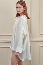 Load image into Gallery viewer, Collarless loose fit long sleeve shirts