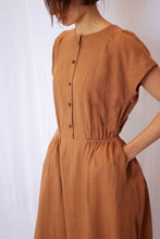 Load image into Gallery viewer, Button front midi dress