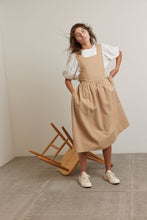 Load image into Gallery viewer, Back Tie Pinafore midi Dress