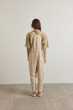 Load image into Gallery viewer, Tie waist ramie overall