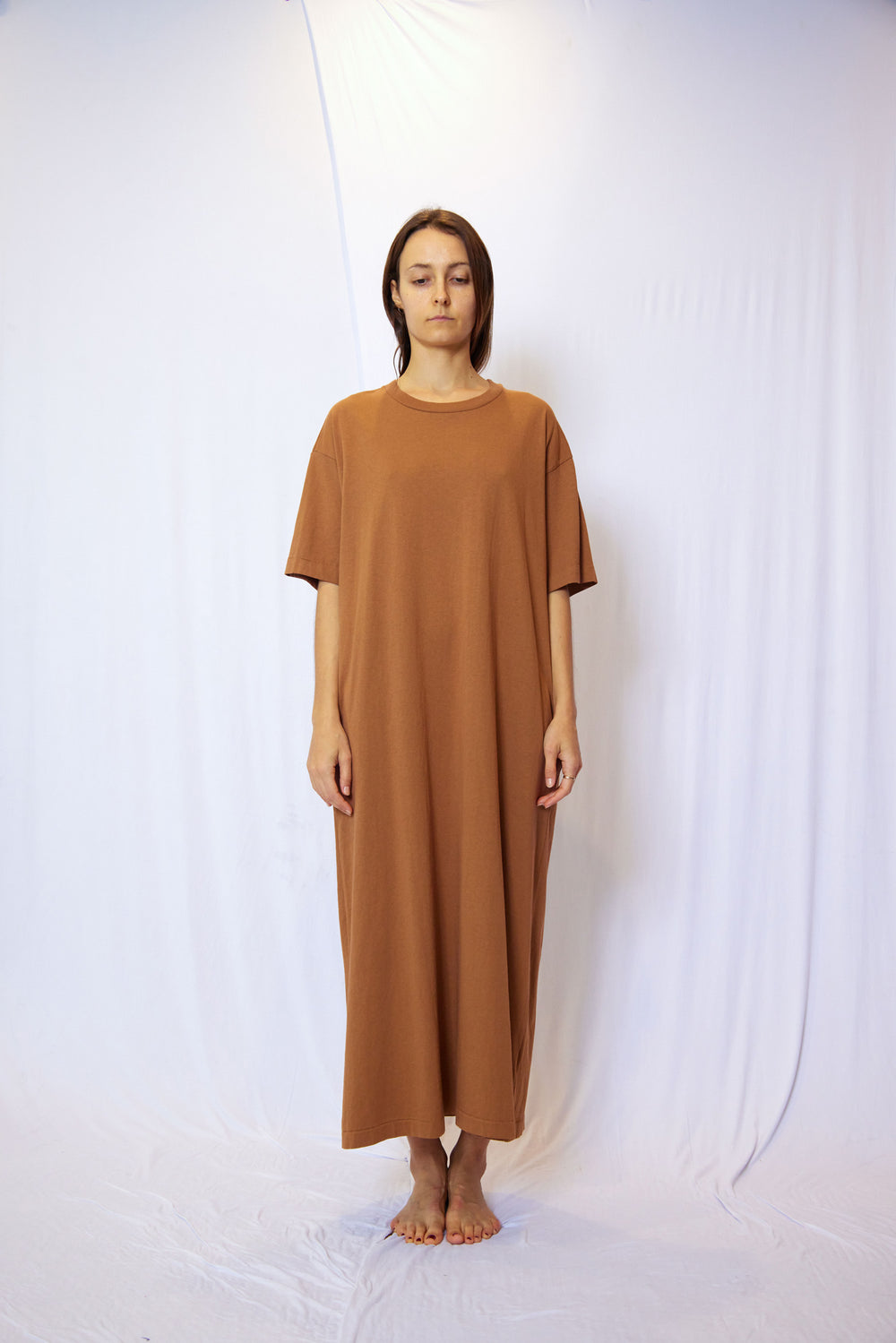Garment dye T-shirt dress