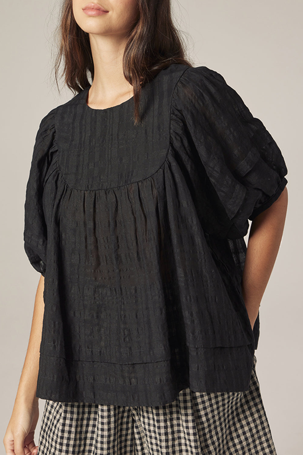 Yoke Puff Top
