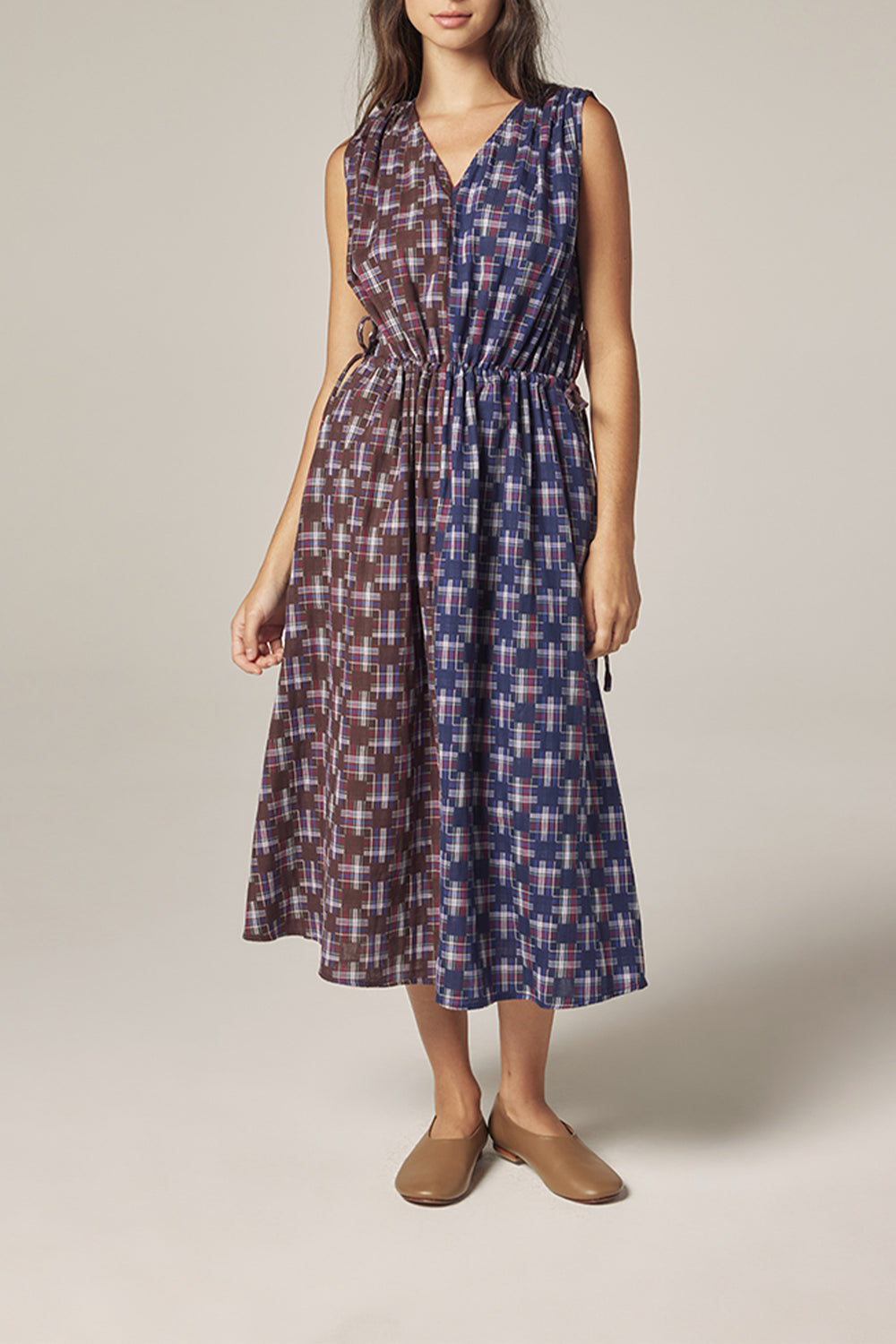 Printed V-Neck Dress
