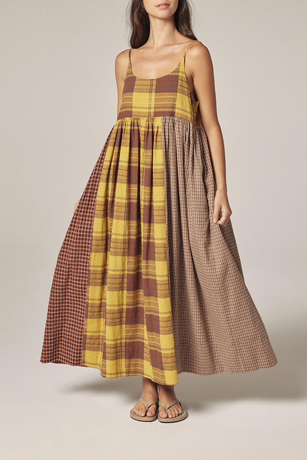 Contrast midi dress