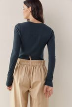 Load image into Gallery viewer, Wool Tencel blend crew neck knit top
