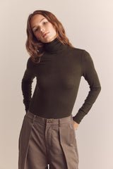 Wool blend turtleneck