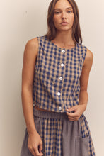 Load image into Gallery viewer, Gingham Sleeveless Top
