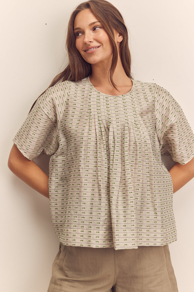 Pleated Blouse