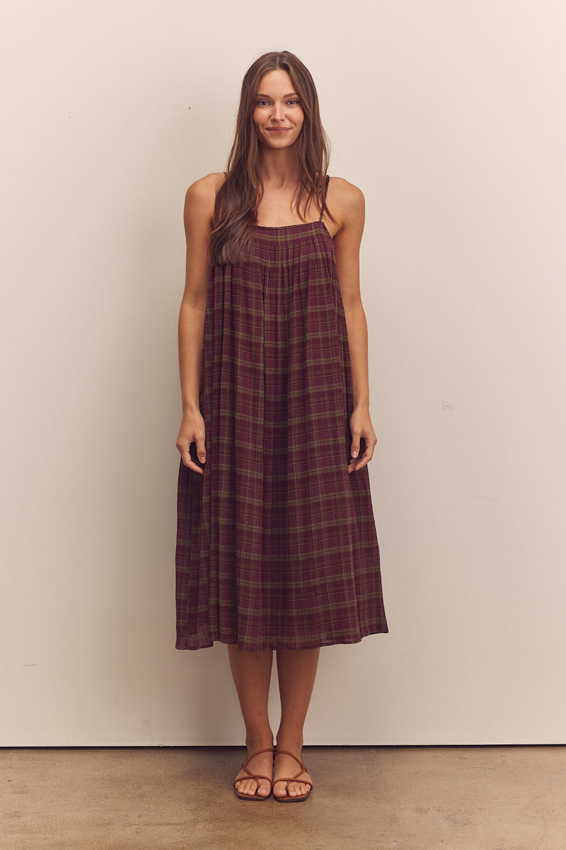Pleated cami dress