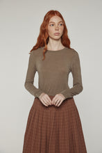 Load image into Gallery viewer, Wool blend lightweight knit top
