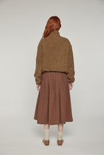 Load image into Gallery viewer, Wool high-neck bomber jacket
