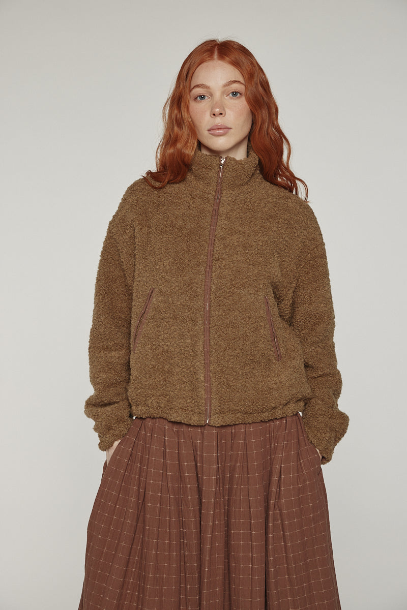 Wool bomber jacket