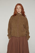 Load image into Gallery viewer, Wool high-neck bomber jacket
