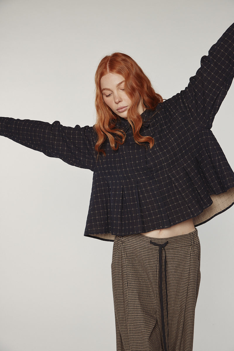 Pleated Blouse