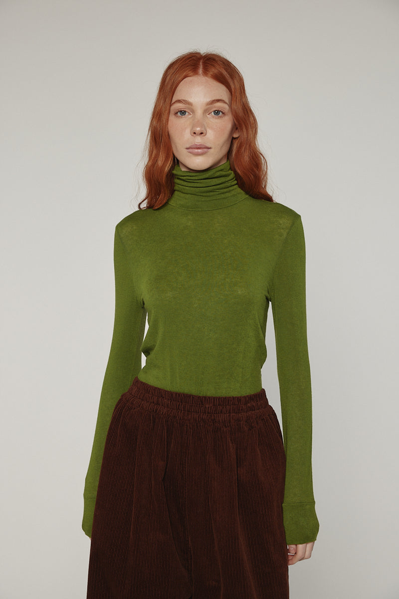 Wool blend turtleneck